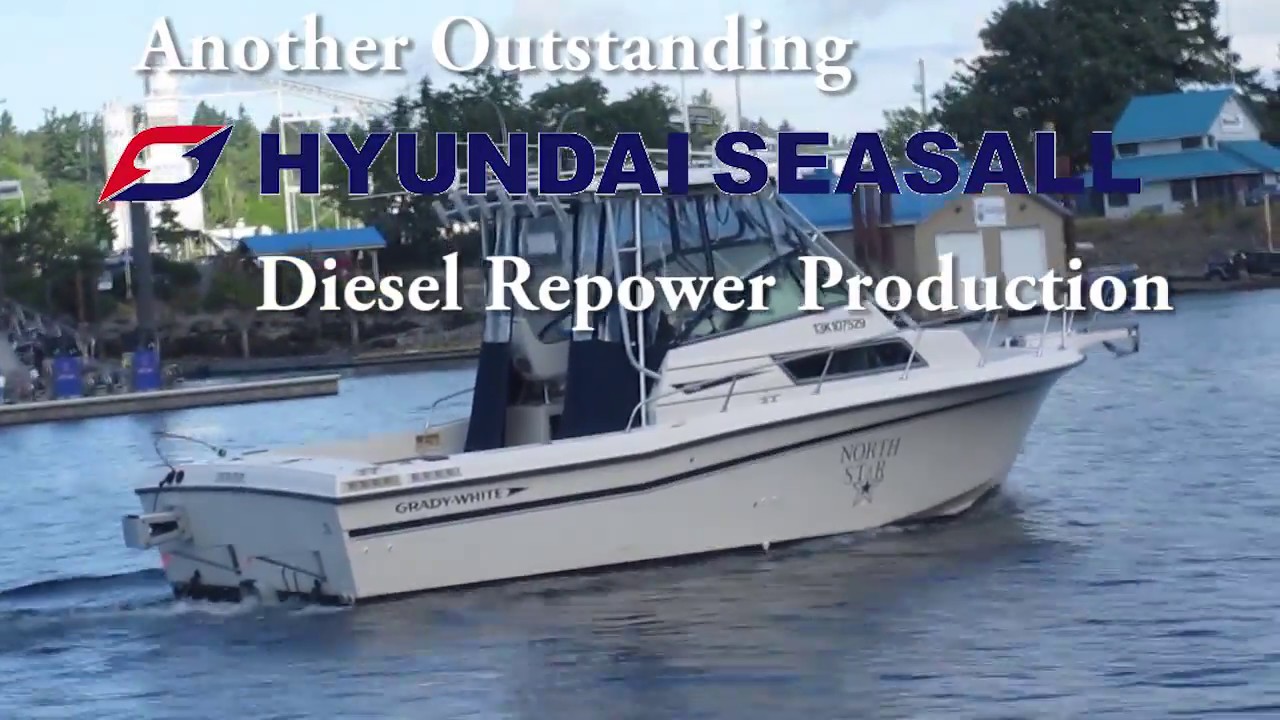 Hyundai Marine CRDi Diesel + Grady White + Volvo DuoProp Sterndrive