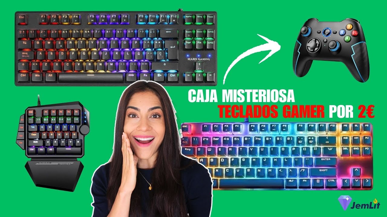 ¡GAMERS! 🔥 ¿Un TECLADO GAMER de +200 € por 2 €? 😒 ¿REAL? Caja Misteriosa de TECLADOS de ORDENADOR