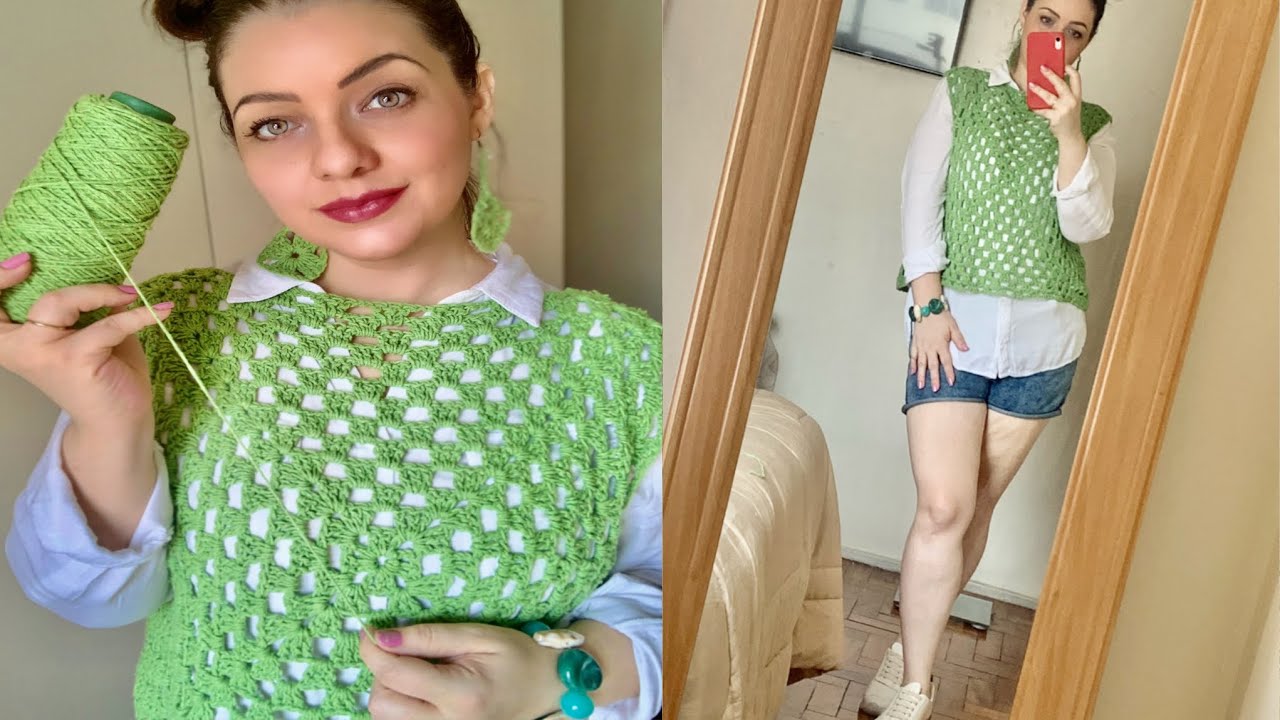 BLUSINHA DE barbante super fácil