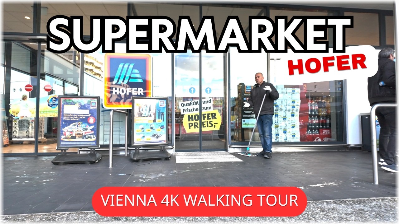 [ 4K HDR ] Austria, Vienna Supermarket - Hofer - St Marx - Virtual Walking Tour