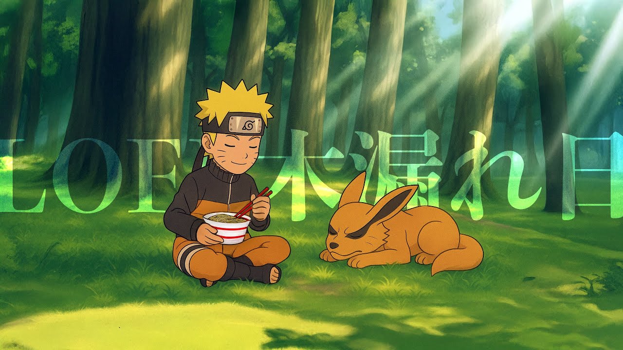 🍜 1hr naruto lofi – chill beats for peaceful ramen breaks, study & work 🍃