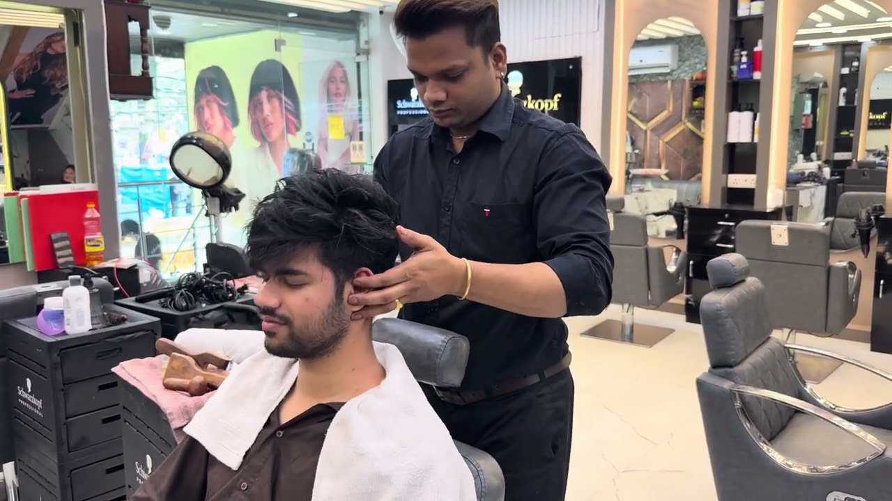Most Satisfied with ultimate relaxing Head massage 💆&zwj;♂️ by Master Amit with Tok-Sen Tools #asmr  😇 