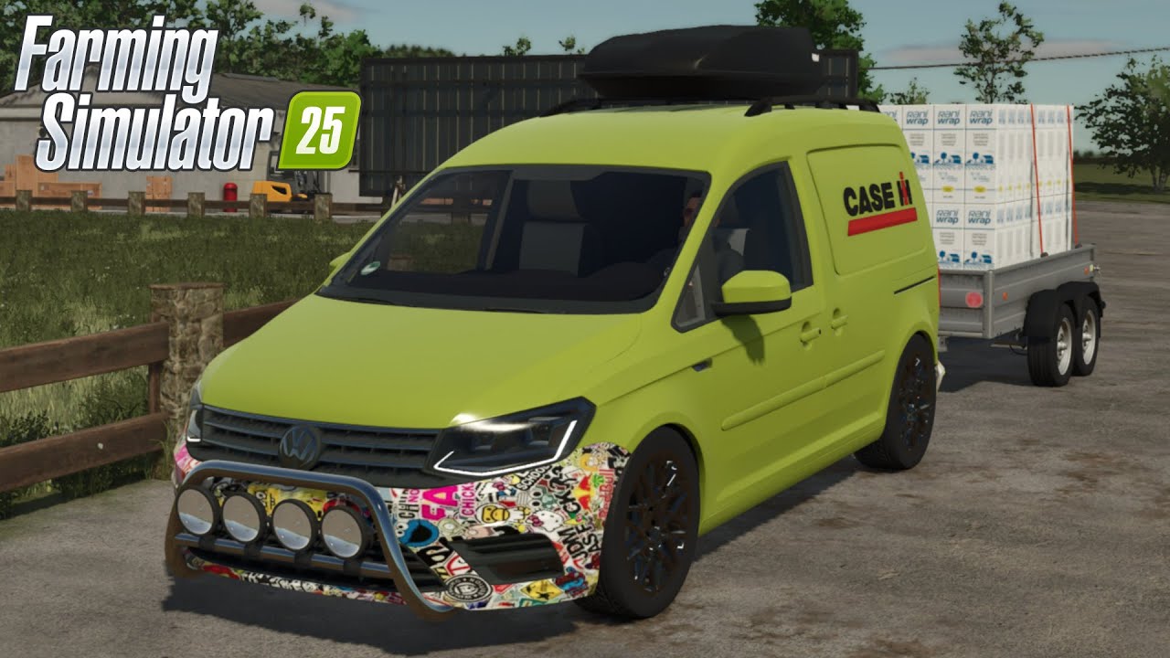 FS25 - 2015 Volkswagen Caddy with ROOF BOX - NEW CAR MOD for Farming Simulator 2025 ROLEPLAY
