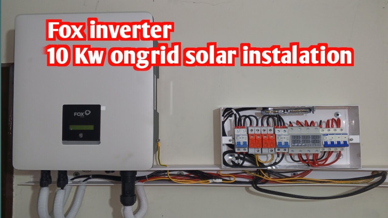 Fox 10 Kw On grid Solar system Complete Installation, Net Metering and Connection Guide#moontech544