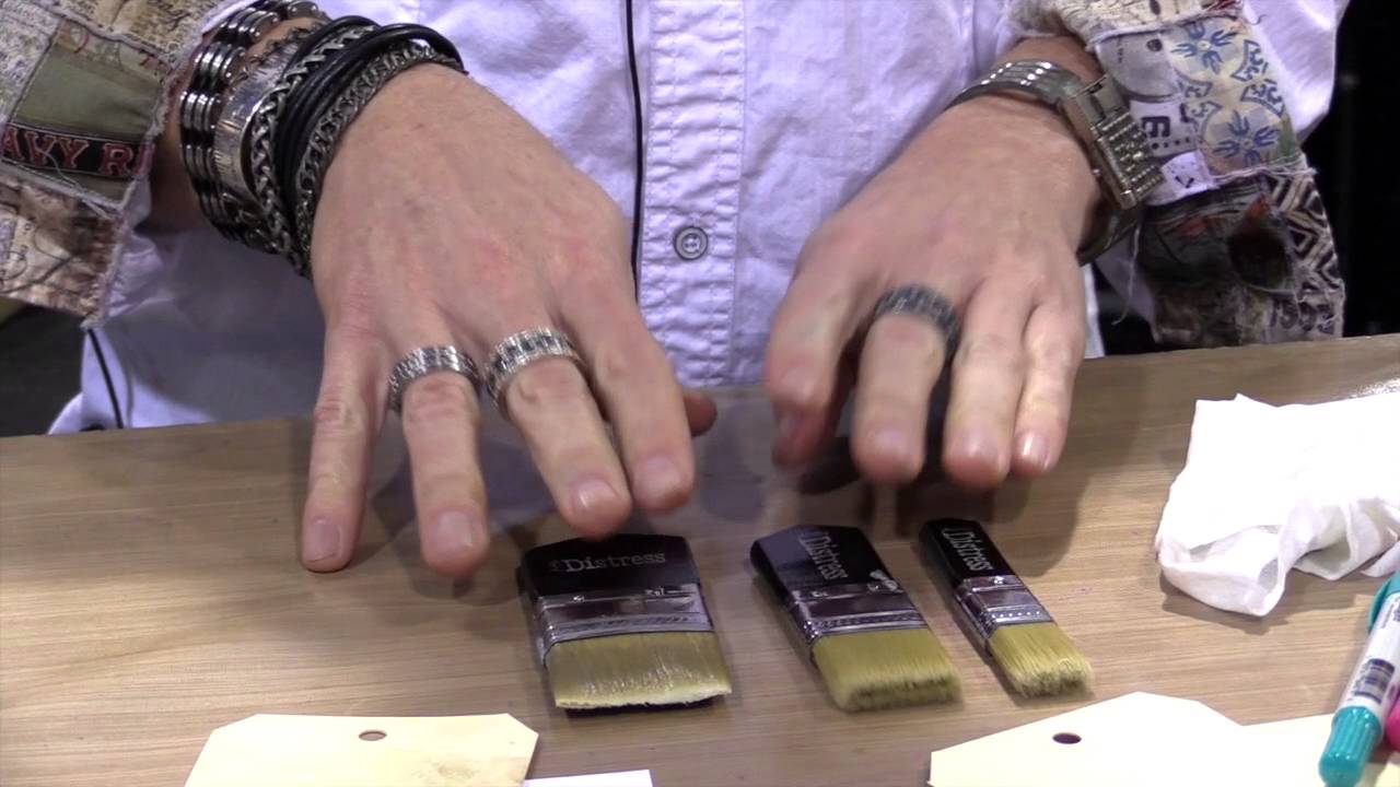 Tim Holtz Distress Crayons Demo - CHA 2016