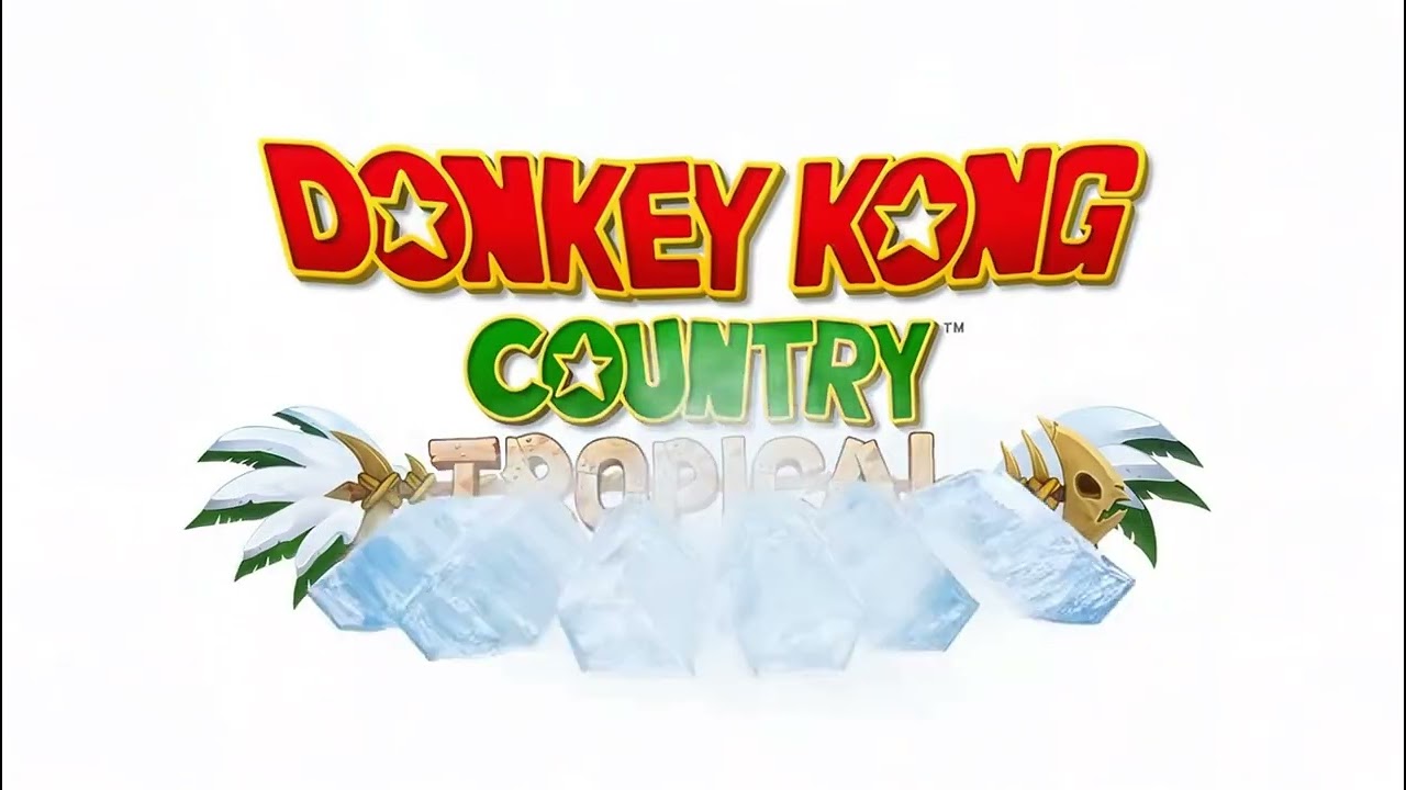 Donkey Kong Country Theme Medley - while the logos constantly morph into each other.