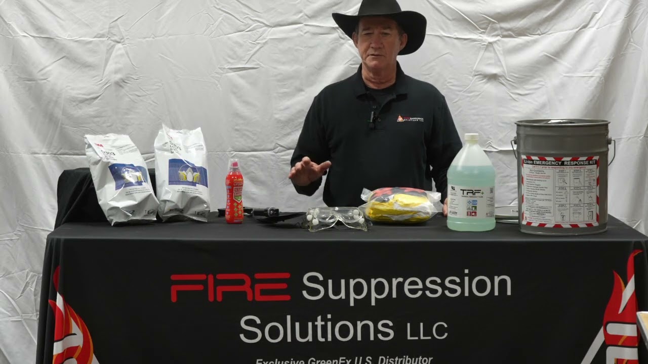 Emergency Response Kit for Lithium-Ion Battery Fires
