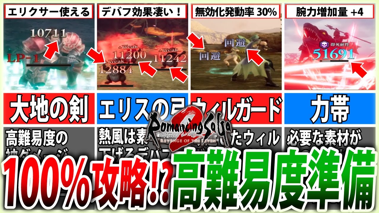 【ロマサガ2リメイク】勝率激変！高難易度挑戦前に揃えておきたいもの6選【ゆっくり解説】