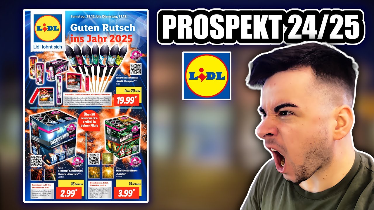 LIDL FEUERWERK PROSPEKT 2024/25 💥😍 Kauftipps & Preisvergleich
