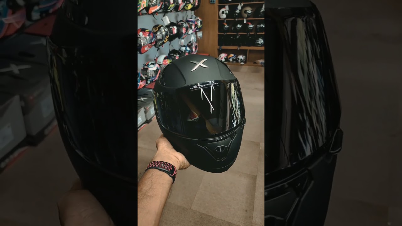 Axor apex solid dull black helmet | Axor apex helmet online shopping 🔥 #axorhelmets #axor #shorts
