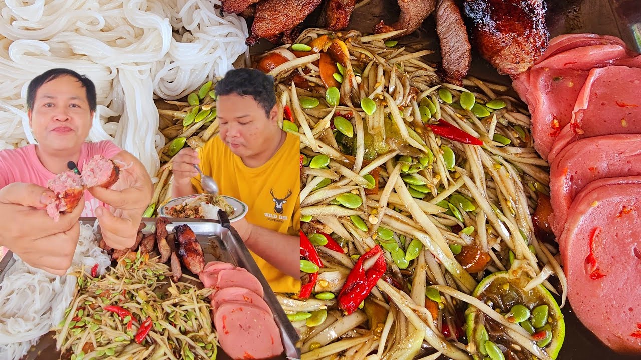 ดีใจที่สุด มีดาราดัง ท่านหนึ่งสั่งไส้กรอกของเราสองคน วันนี้กินส้มตำอร่อยที่สุดในชีวิตตั้งแต่เกิดมา