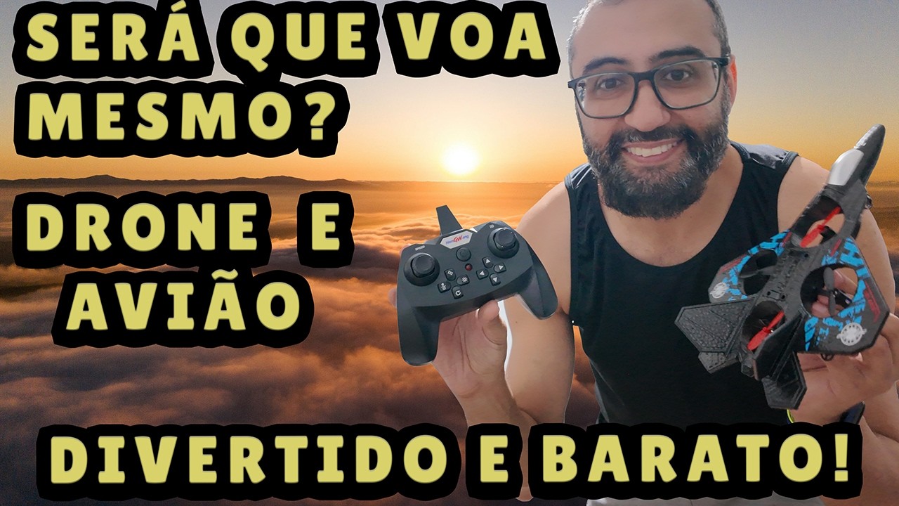 MELHOR BRINQUEDO DRONE AVIÃO A BAIXO CUSTO!