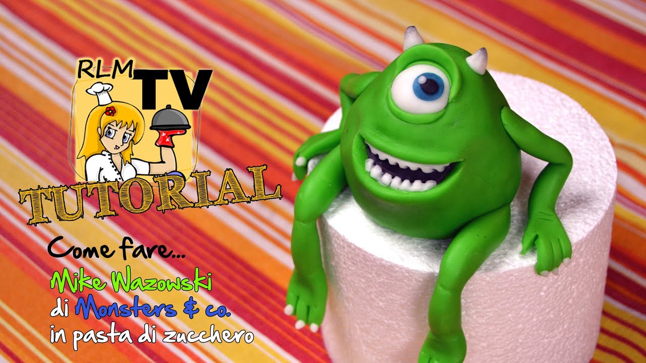 Come fare Mike Wazowski in pasta di zucchero