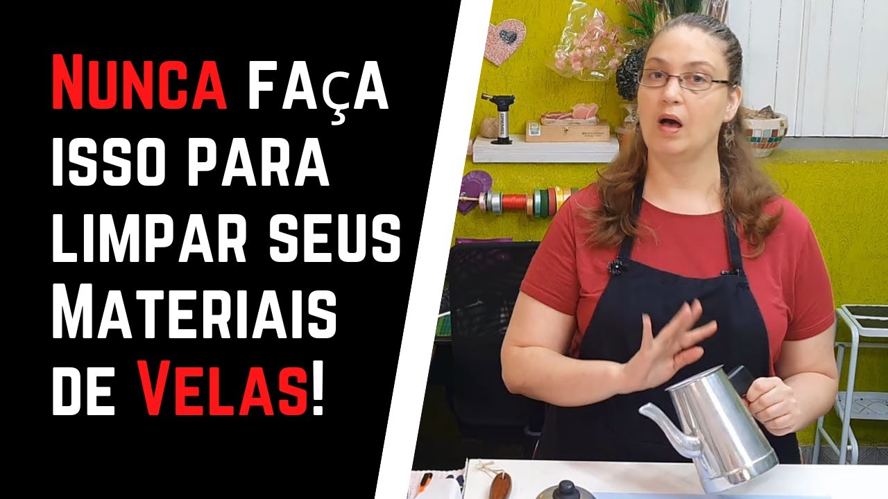 Como limpar os materiais usados para fazer velas artesanais