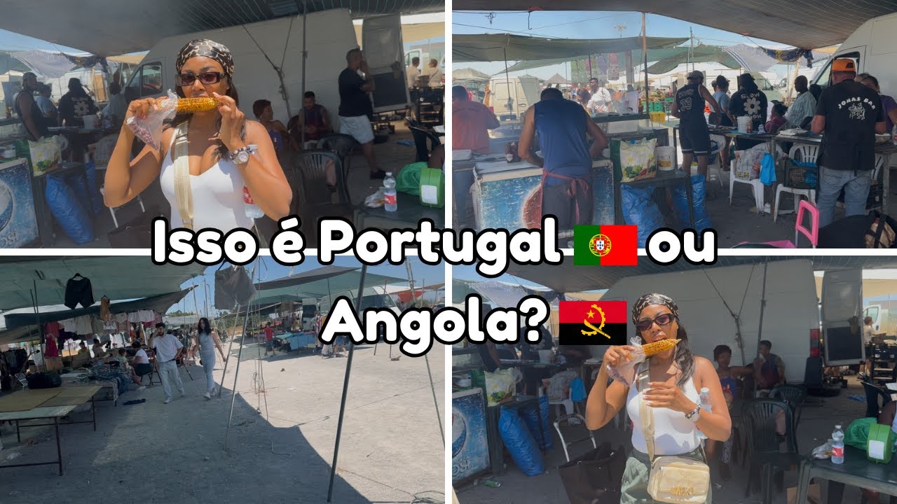 Vlog de uma angolana em Portugal| feira do barreiro| I went to barreiro market in Portugal.
