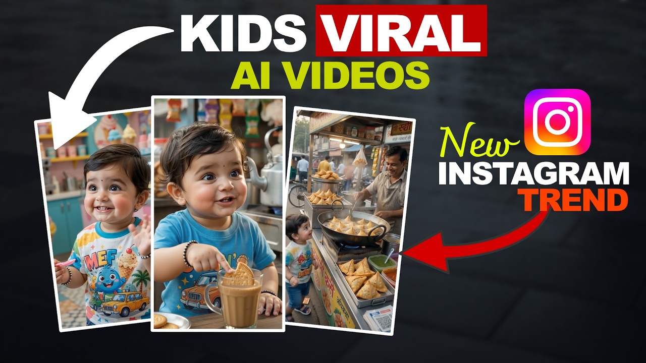 VIRAL AI Videos 🤩 New INSTAGRAM TREND 🔥 Baby Kids Videos #ai #trending