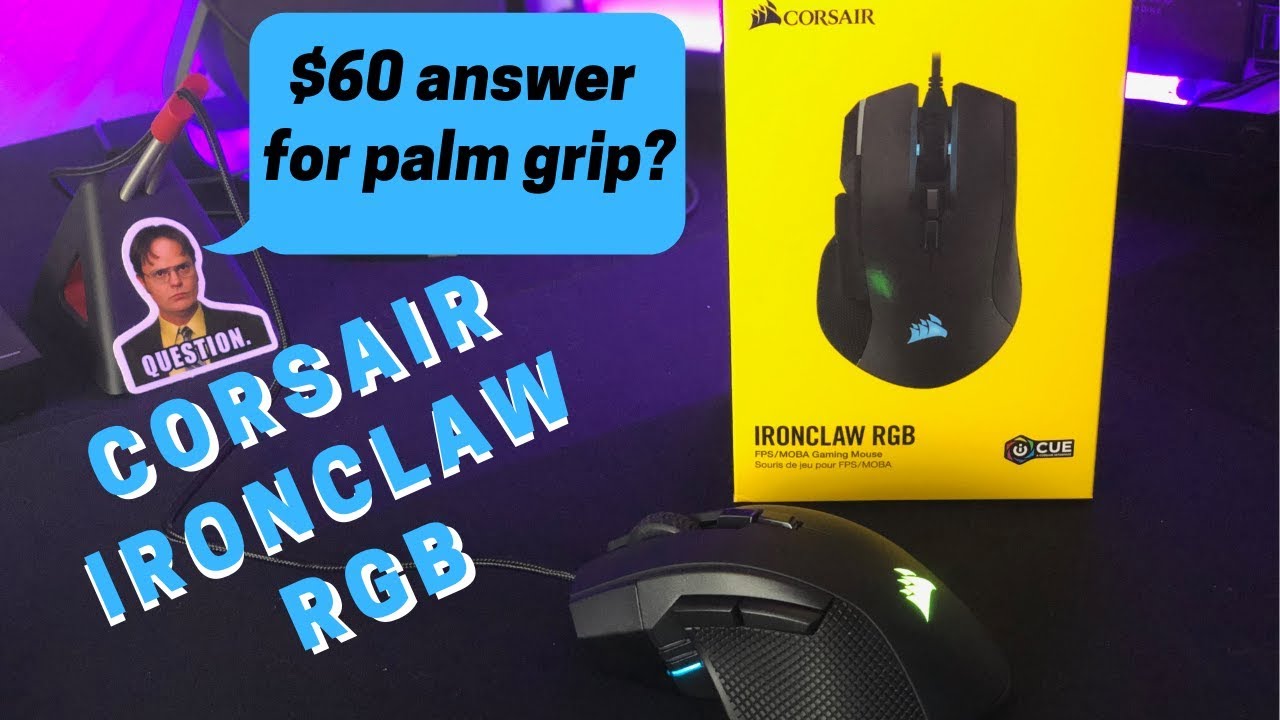 Corsair IRONCLAW RGB Review- Your Palm Grip Pillow
