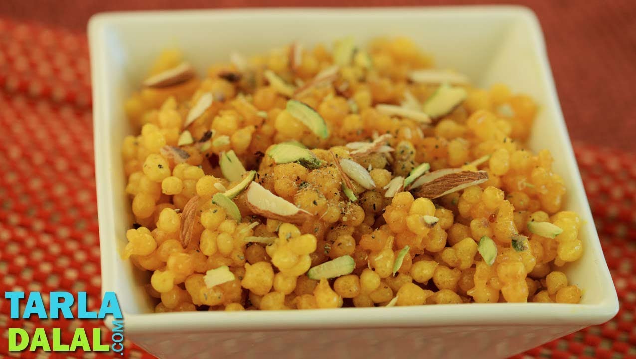 Sweet Boondi by Tarla Dalal