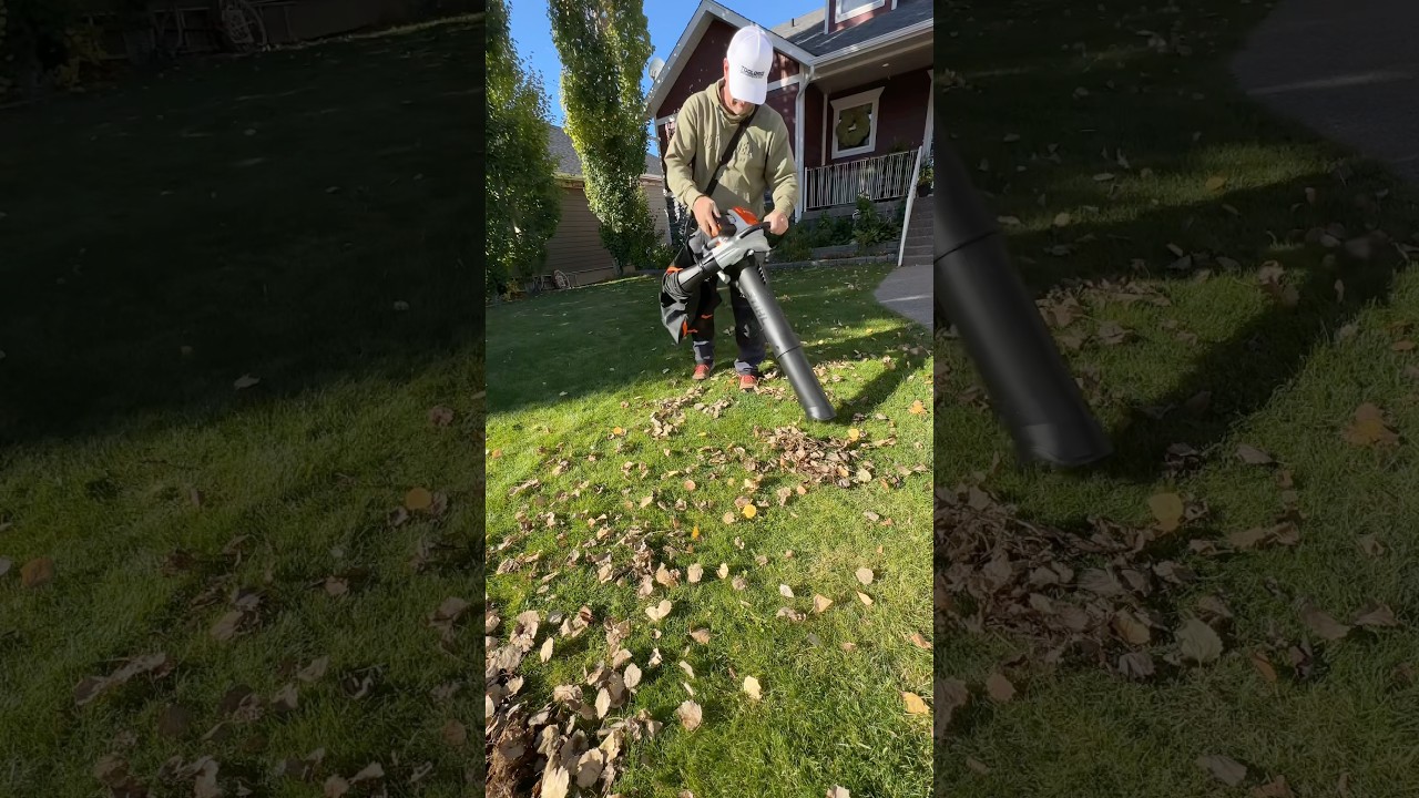 Fall leaf clean up is way easier and more fun with this ​⁠@STIHLCanada  SHA 140 shredder vac.