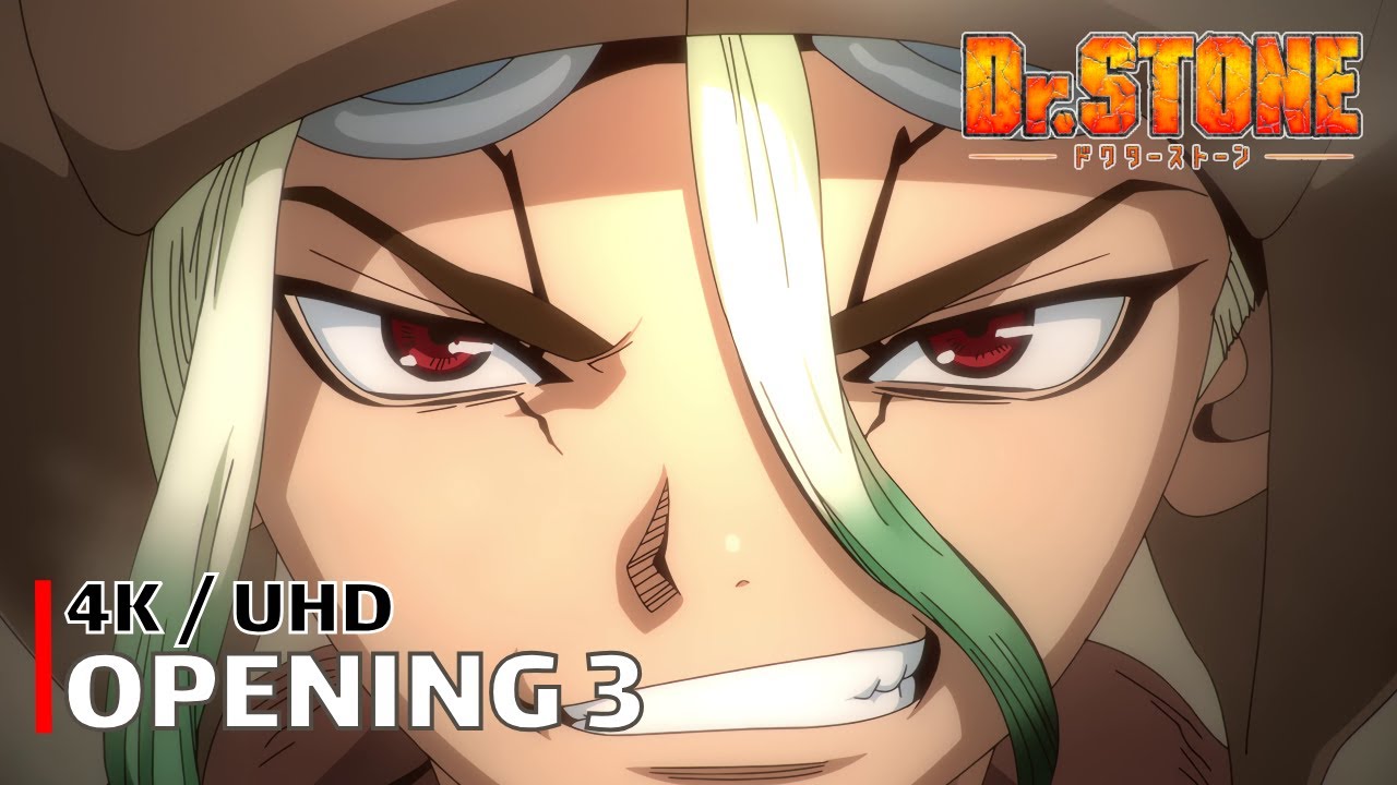 Dr. Stone - Opening 3 【Rakuen】 4K / UHD Creditless | CC