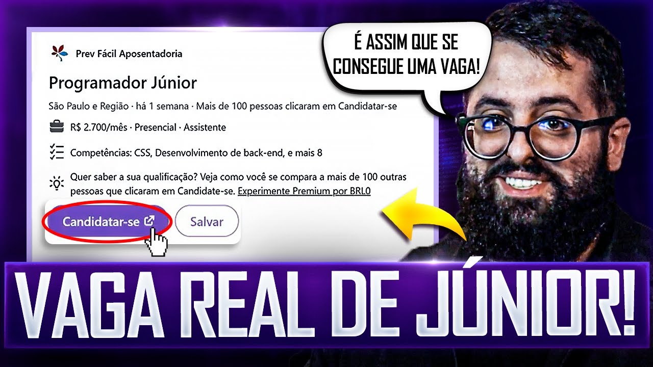 Me fingi de Júnior e Me Inscrevi em VAGAS REAIS de Programador Júnior!