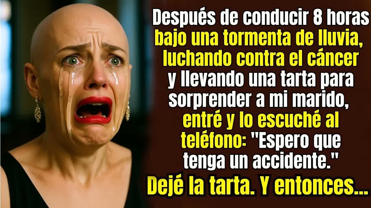 Después de conducir 8 horas bajo la lluvia para sorprender a mi marido en su cumpleaños, entré y