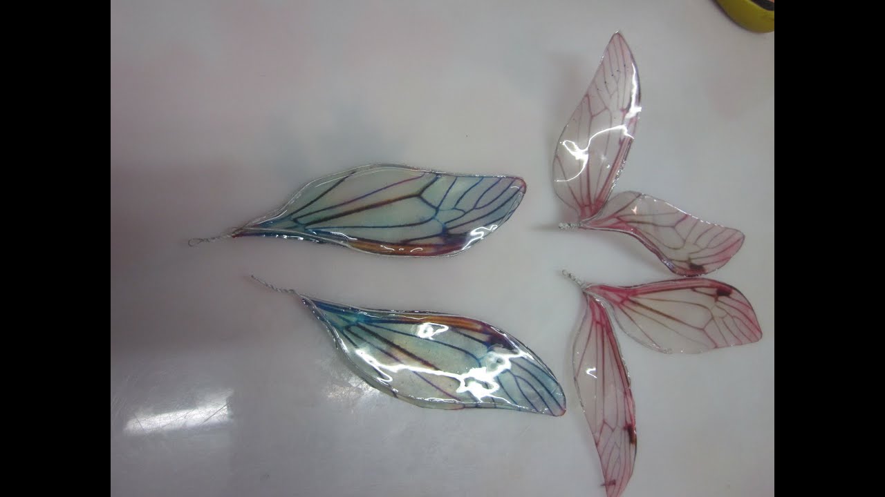 creare ali di fate  con resina UV