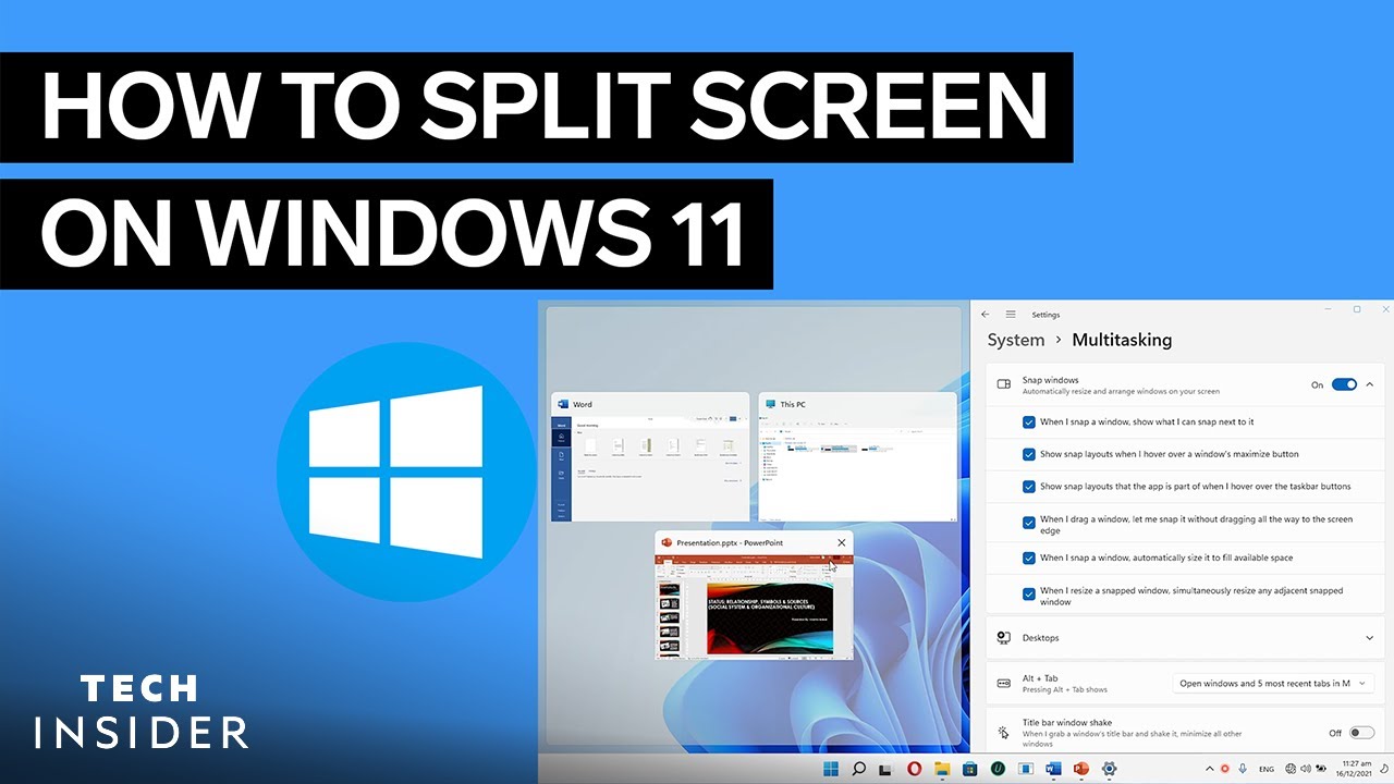 Как разделить экран в Windows 11