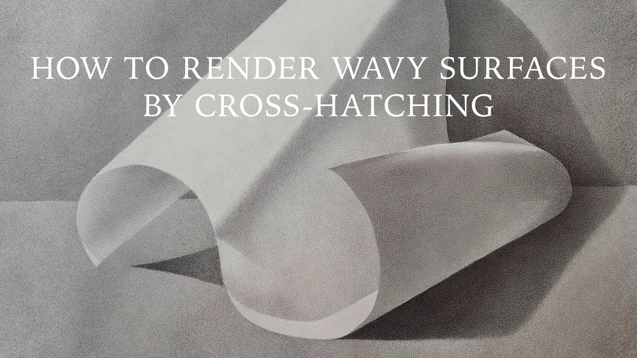 How to render wavy surfaces by cross hatching