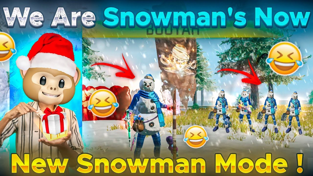 Christmas సందర్భంగా New Snowman ⛄️⛄️Full Video 🥳🥳😅 || @funwithsrbyt || #freefire #snowman #srb