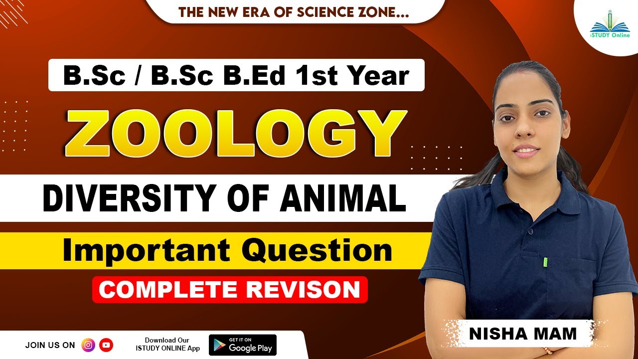 Animal Diversity | Important Questions | Complete Revision  | B.Sc First Year | iSTUDY Online