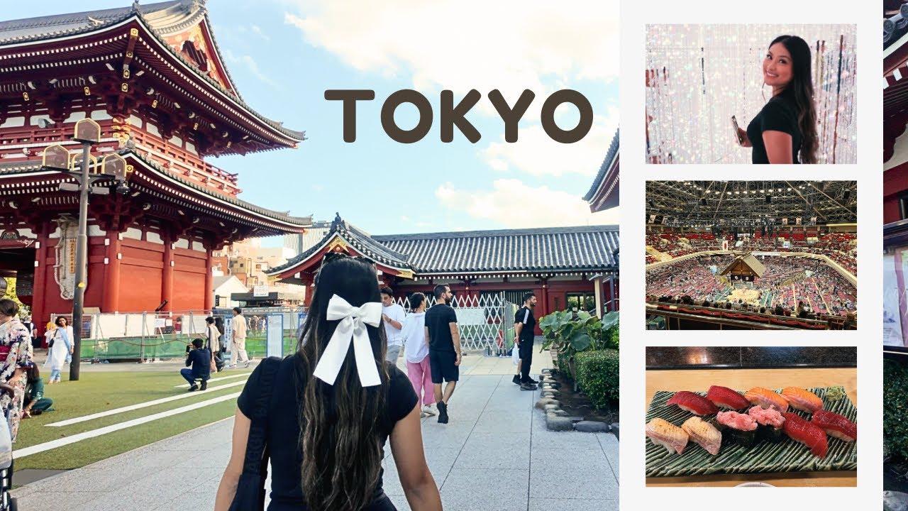 TOKYO VLOG 🗼 sumo tournament, omakase, team labs, kappabashi & senso-ji temple