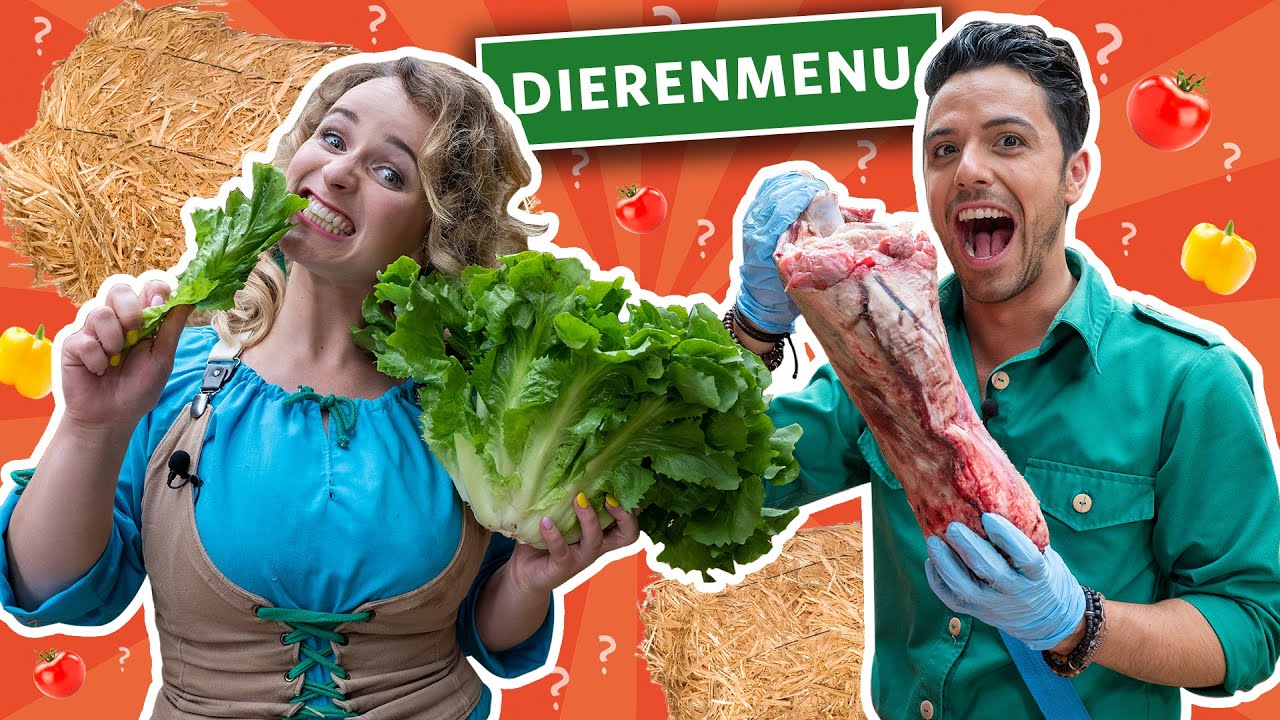 WAT ETEN DE DIEREN? 🥬🍅🥩 | DIERENMENU SAMENSTELLEN | Zoë & Silos ZOMERCHALLENGE #7