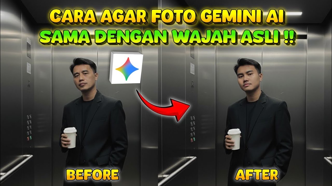 MIRIP 100%‼️Cara Agar Foto Hasil Gemini AI Mirip dengan Wajah Aslinya