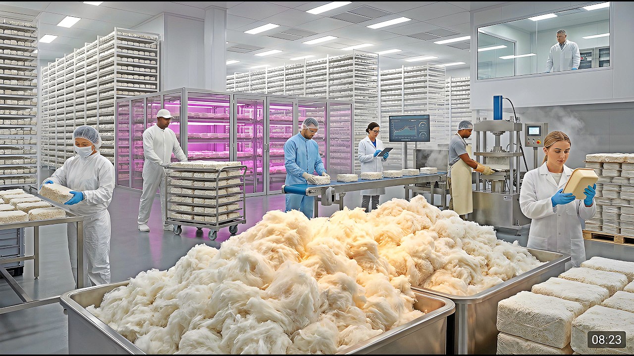 Inside a Modern Mycelium Facility – From Mushroom Roots to Plastic-Free Packaging
