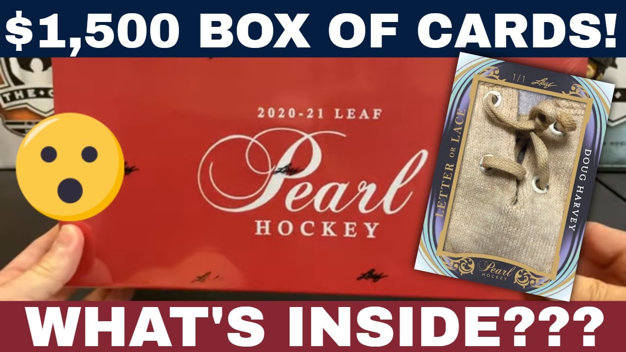 $1,500 box of hockey cards?!?!? Opening 2020-21 Leaf Pearl Hockey!