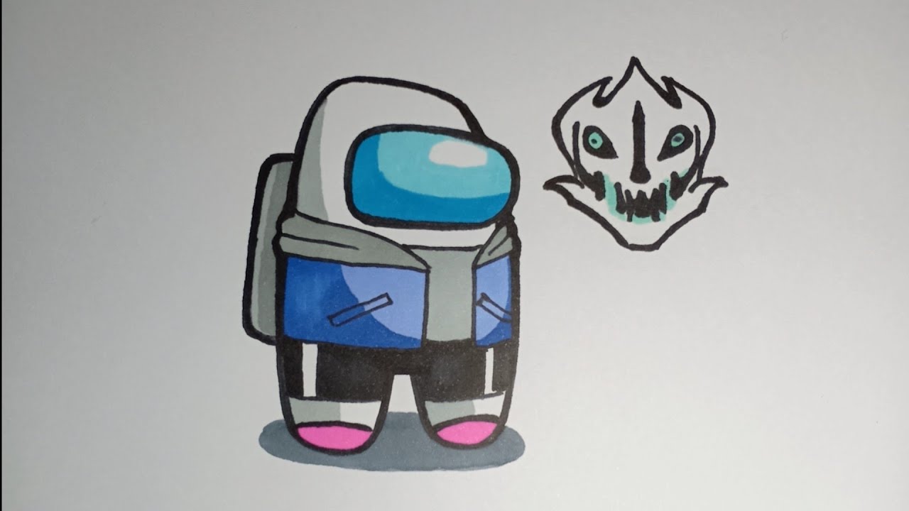 How To Draw Original Sans AMONG US easy