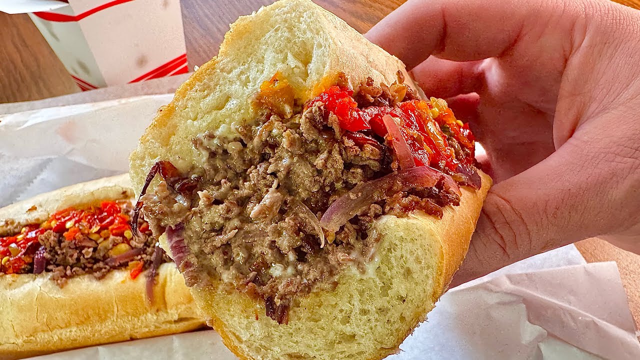 НАСТОЯЩИЙ стейк «Бостон» с сыром! Обзор Glen's Roast Beef!!