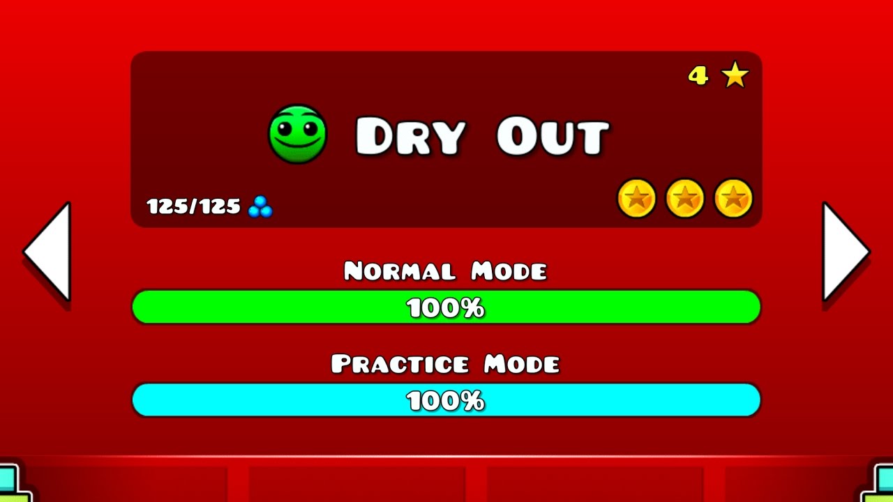 Geometry Dash Walkthrough - Level 4 (Dry Out) [ALL COINS]