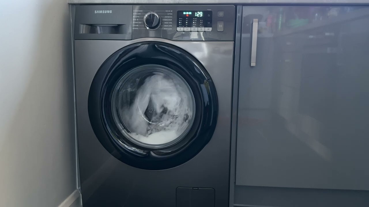 Washing Machine Full Cycle (1h 38min) | Relaxing Laundry Sounds