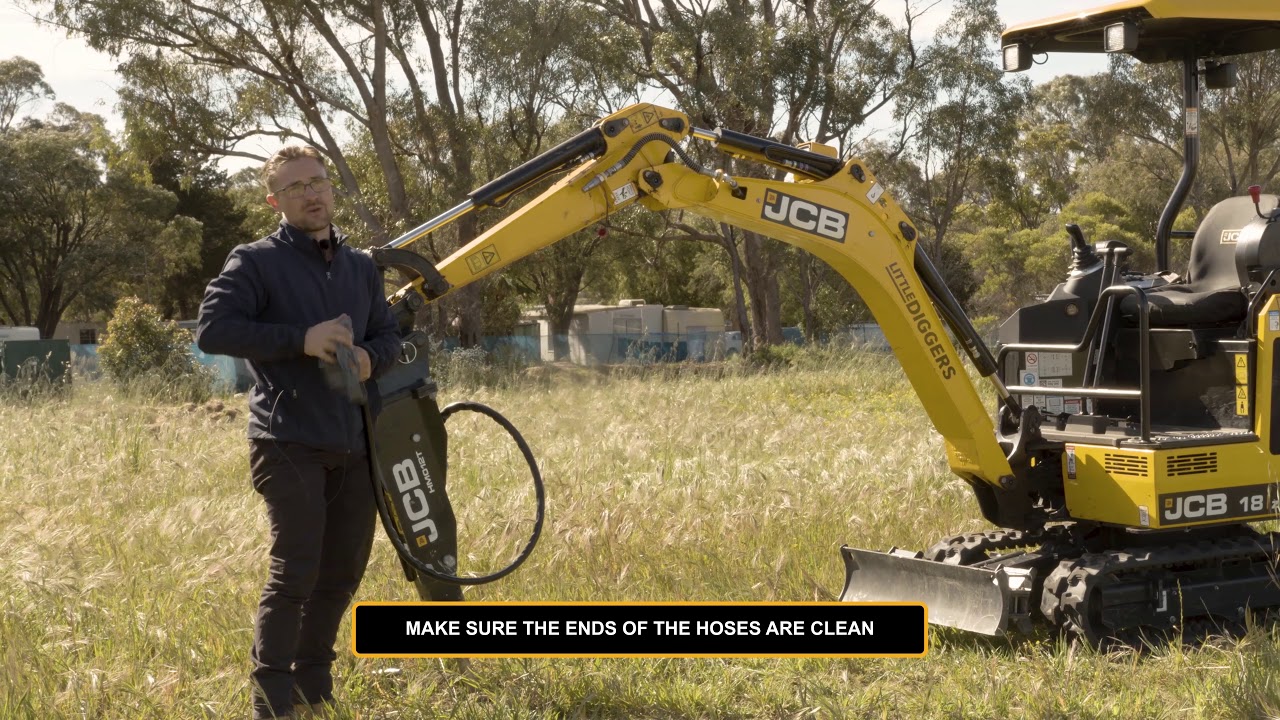 How To Operate a Rock Breaker On a Mini Excavator
