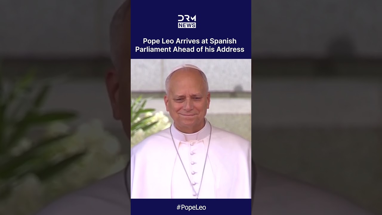 HISTORIC: Pope Leo Arrives at Spanish Parliament Ahead of Rare Political Address | DRM News | AK1C