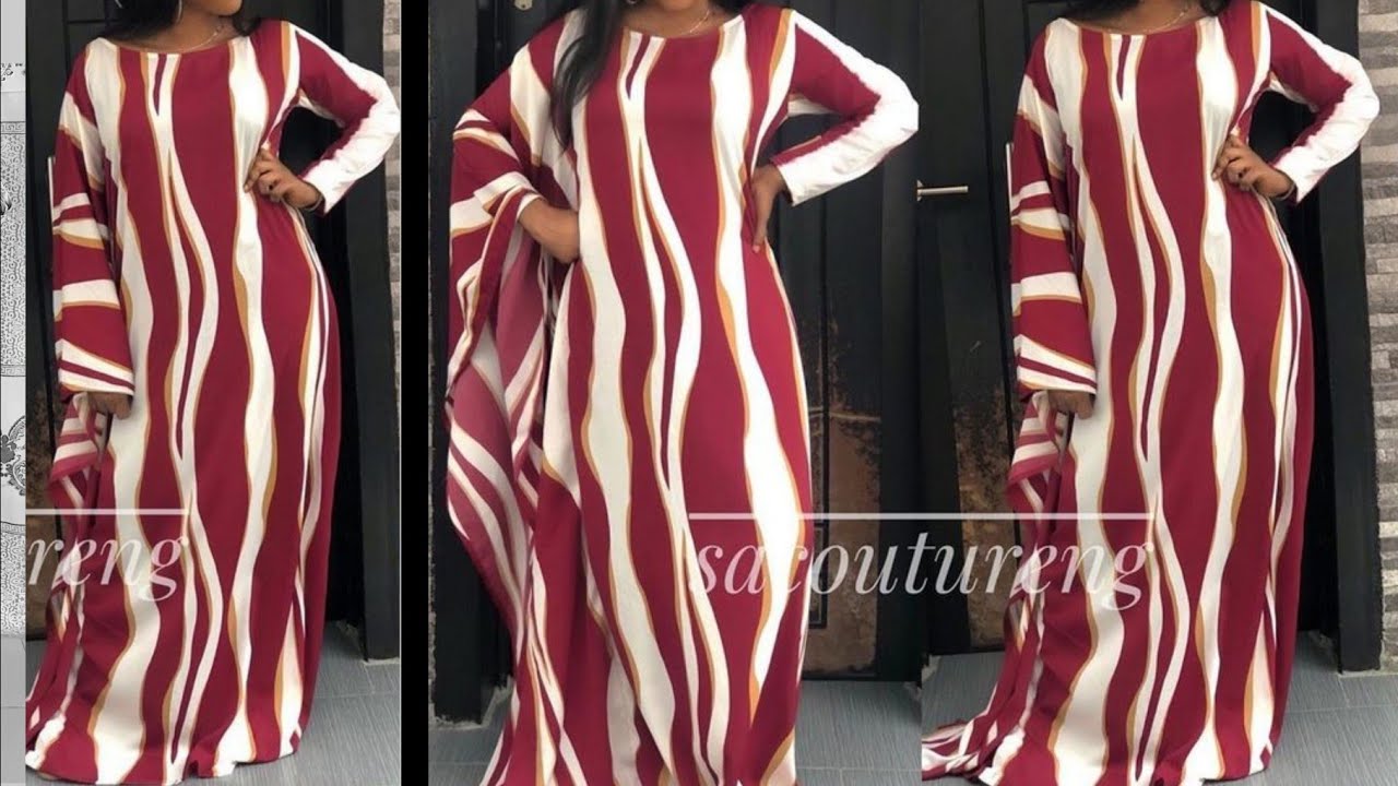 Cuttting and stitching elegant abaya/ bubu with different sleeves (Easy )