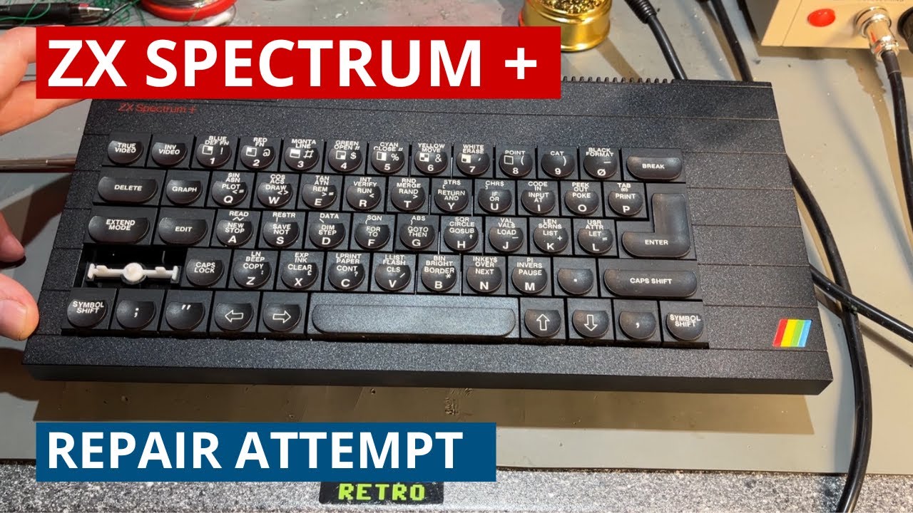 Sinclair ZX Spectrum+ repair attempt - Several faults - Part 1
