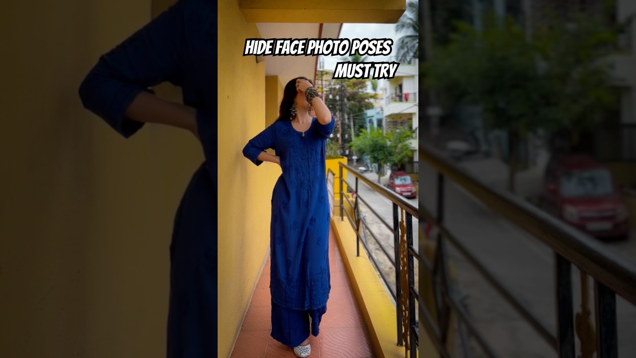 Hide face photo poses | #musttry #poses #howto #suitposes | @santoshi_megharaj #shorts