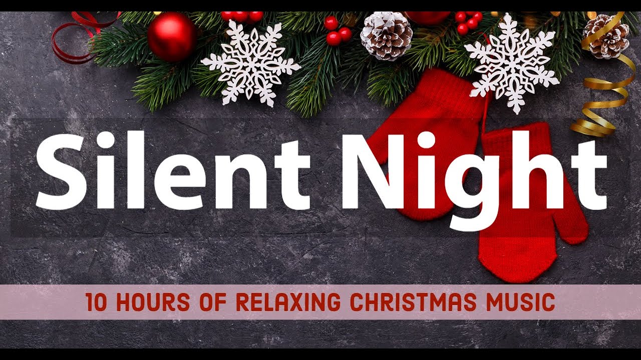 Silent Night With Lyrics | Christmas Carol Relaxing Music | Sleep Music (10 Hours)