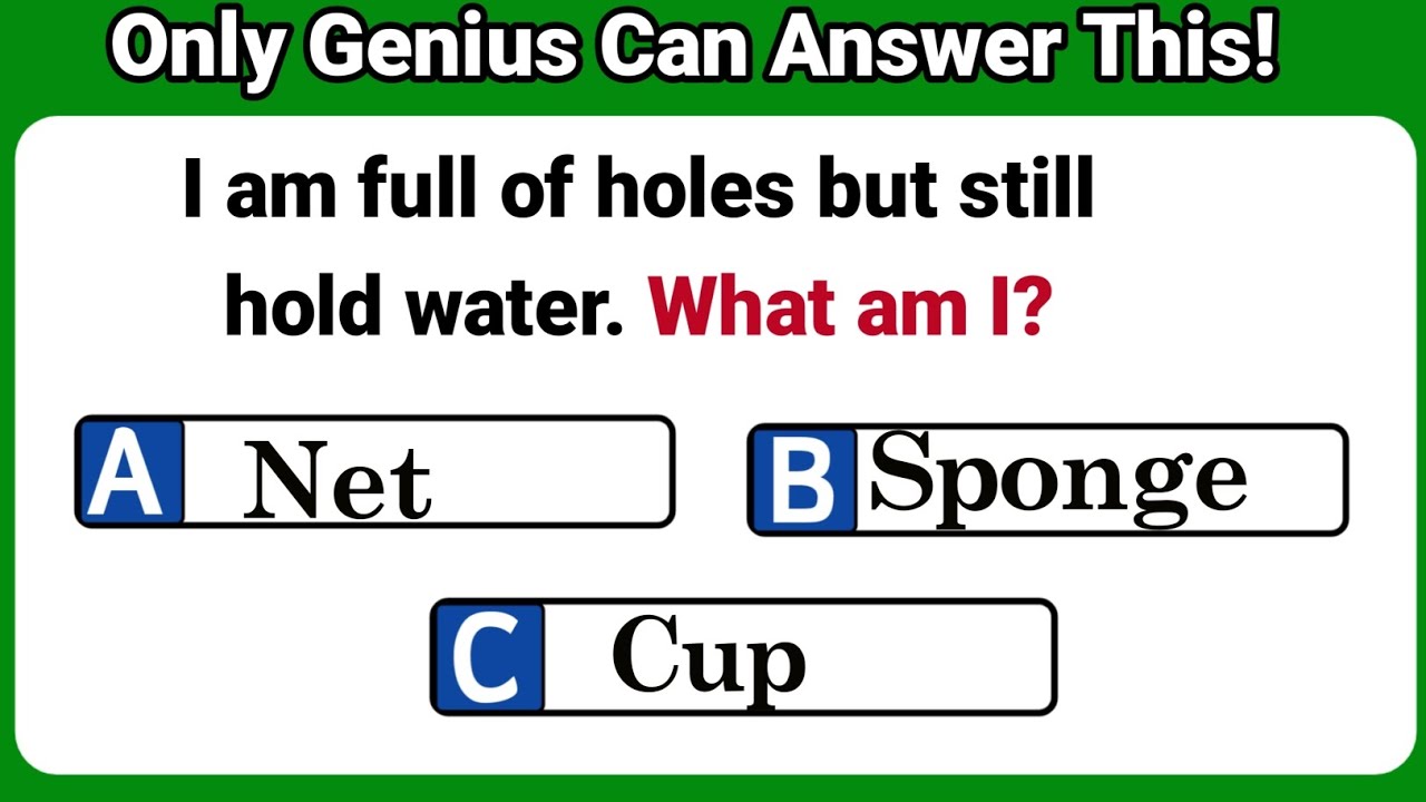 Only genius can answer this|30 Riddle Challenge|could you get all correct? |Riddle Challenge.