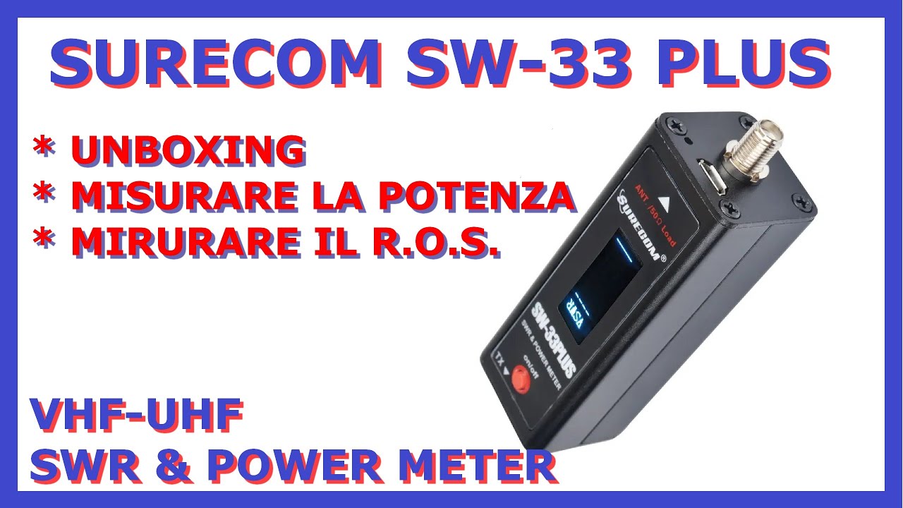 SURECOM SW 33-PLUS ita rosmetro wattmetro