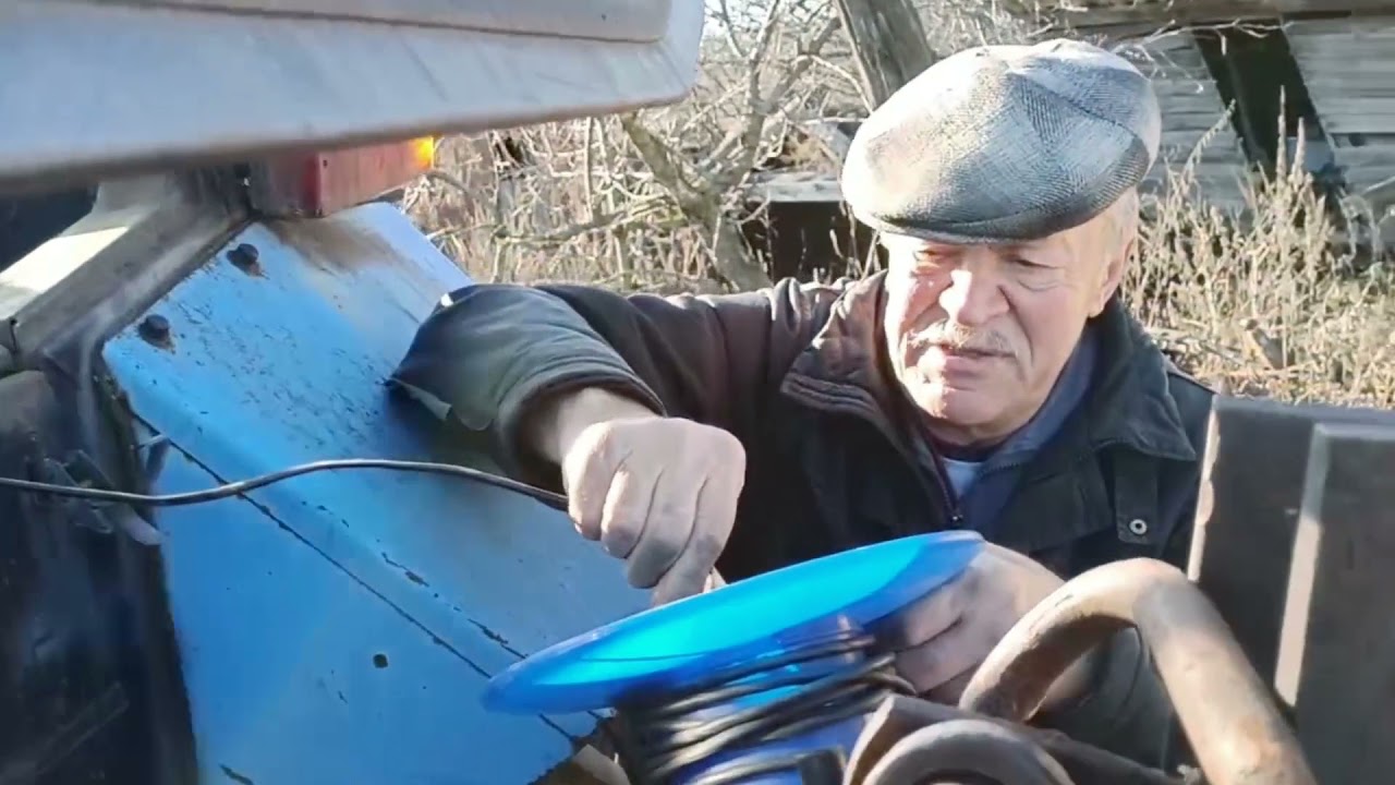 Запуск двигателя МТЗ в холодное время года.