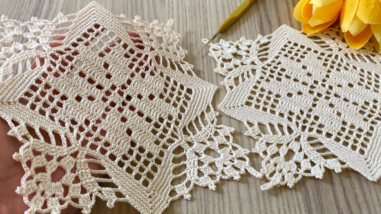 I Made a Uniquely Beautiful Crochet Pattern❗️Square Motif Tutorial